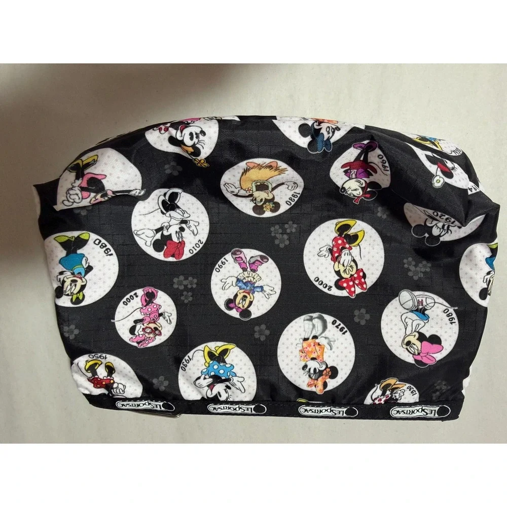 LeSportsac x Disney Minnie Mouse Through the Decades  Zip Cosmetic Bag Pouch